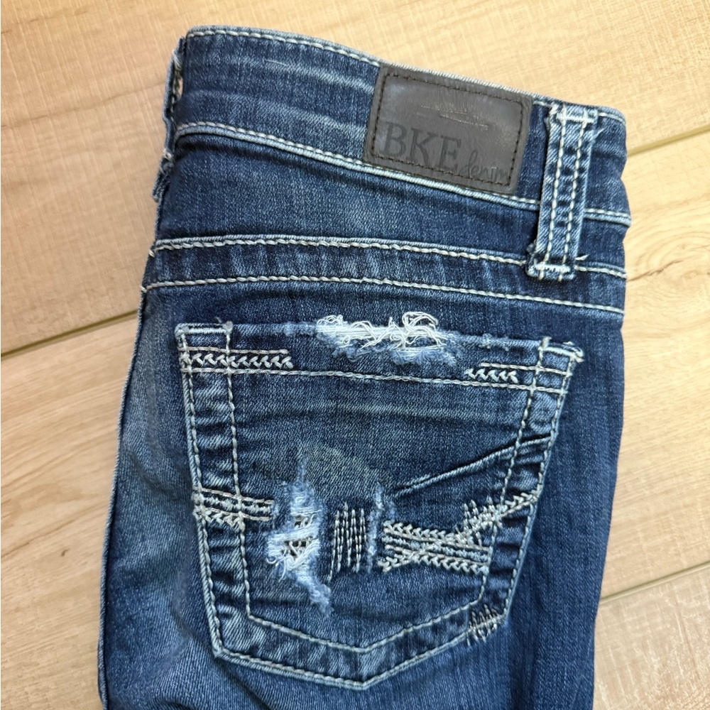 BKE Women's Boot Cut Jeans in Deep Blue - Picture 3 of 3